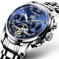 Montre Homme CARNIVAL Tourbillon Mechanical Wristwatches Sapphire Calendar Luminous Waterproof Automatic Watches for Man 2025