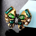 Zlxgirl antique silver vintage butterfly shape brooches jewelry Clothes bijoux scarf Pins Large wedding Brooches hijab pins