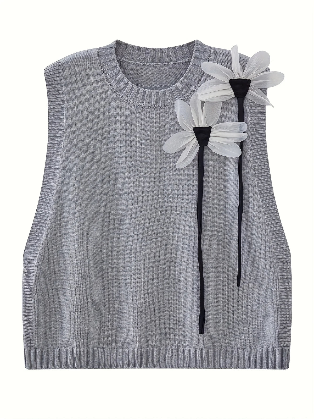Fall Winter Elegant Knitwear 3pcs Women's Sweater Set Chic White Gray Black Cardigan with Bow Detail Casual Knit Wide Leg Pants