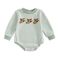 Baby Boy Romper Long Sleeve Round Neck Duck Embroidery Bodysuit Newborn Fall Playsuit