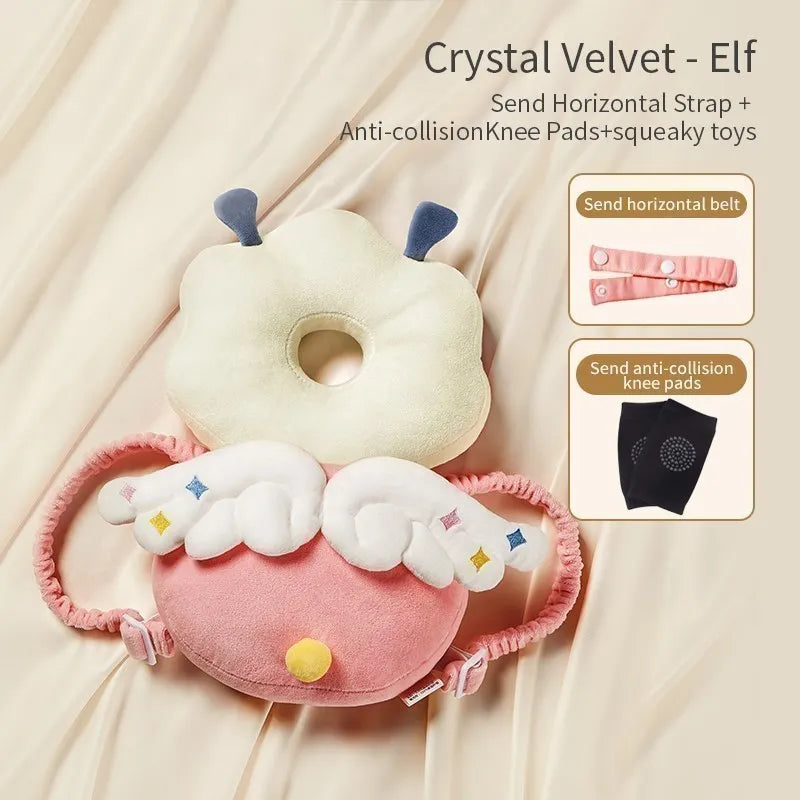 AIBEDILA Baby Head Back Protector Pillow Anti-Fall Safety Pad Headgear for Newborn Toddlers Learning to Walk Injury Prevention