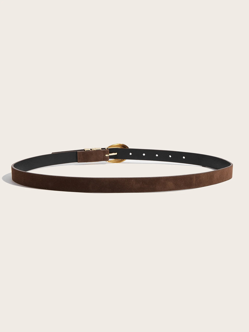 A Women's Belt, Boho Belt, Western Belt, Suede Belt, Brown Belt, Y2K Belts, Chunky Belt, Country Belt, Gold Pin Buckle Belt, to Pair with Pants, Dresses, Solid Color Casual and Elegant Women's Belt, Everyday Casual Belt, Coll