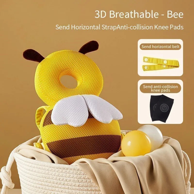 AIBEDILA Baby Head Back Protector Pillow Anti-Fall Safety Pad Headgear for Newborn Toddlers Learning to Walk Injury Prevention