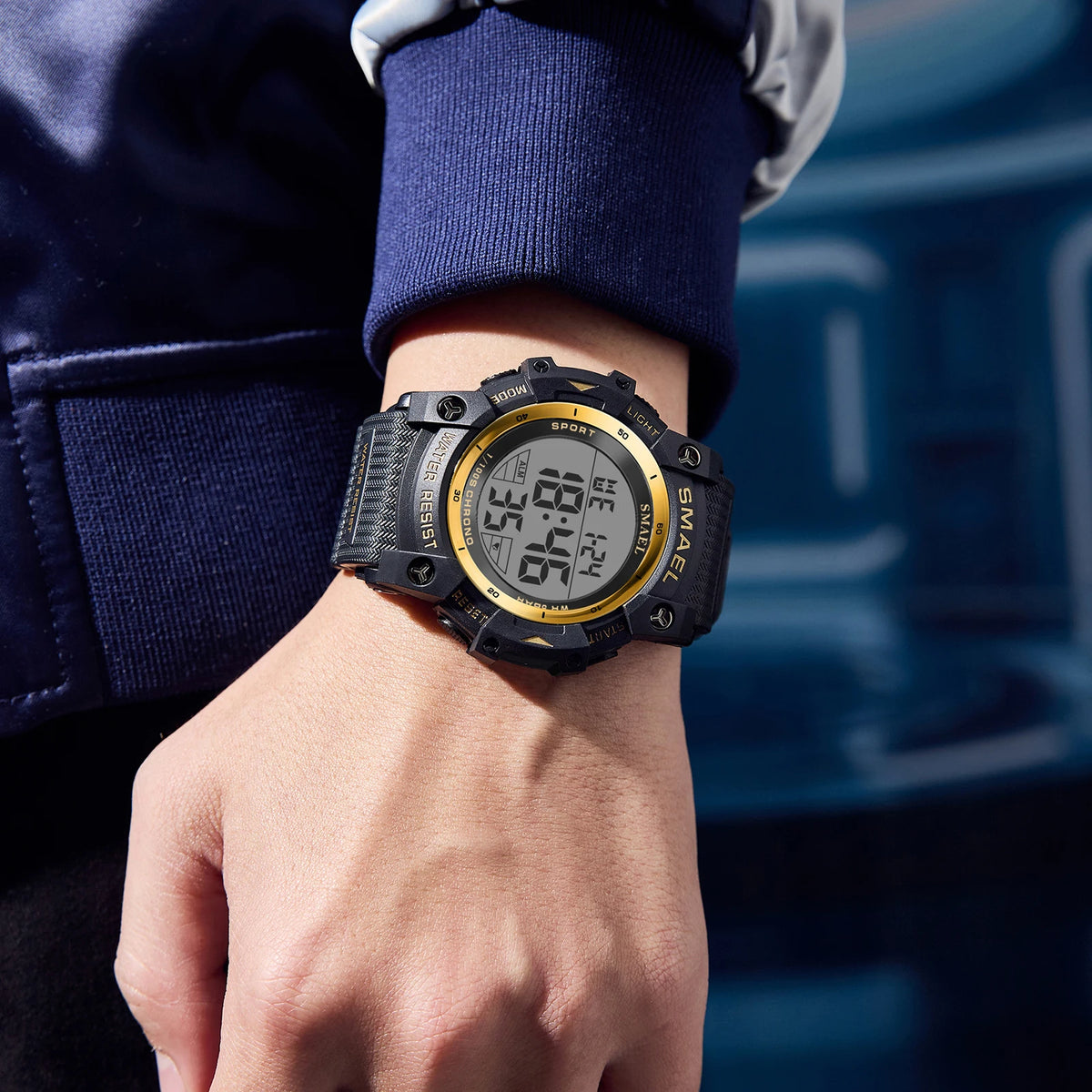 SMAEL Brand 8123 Waterproof Dropshipping Watch Alarm Clock Night Light Young Fashion Business Quartz Sport Wristwatches