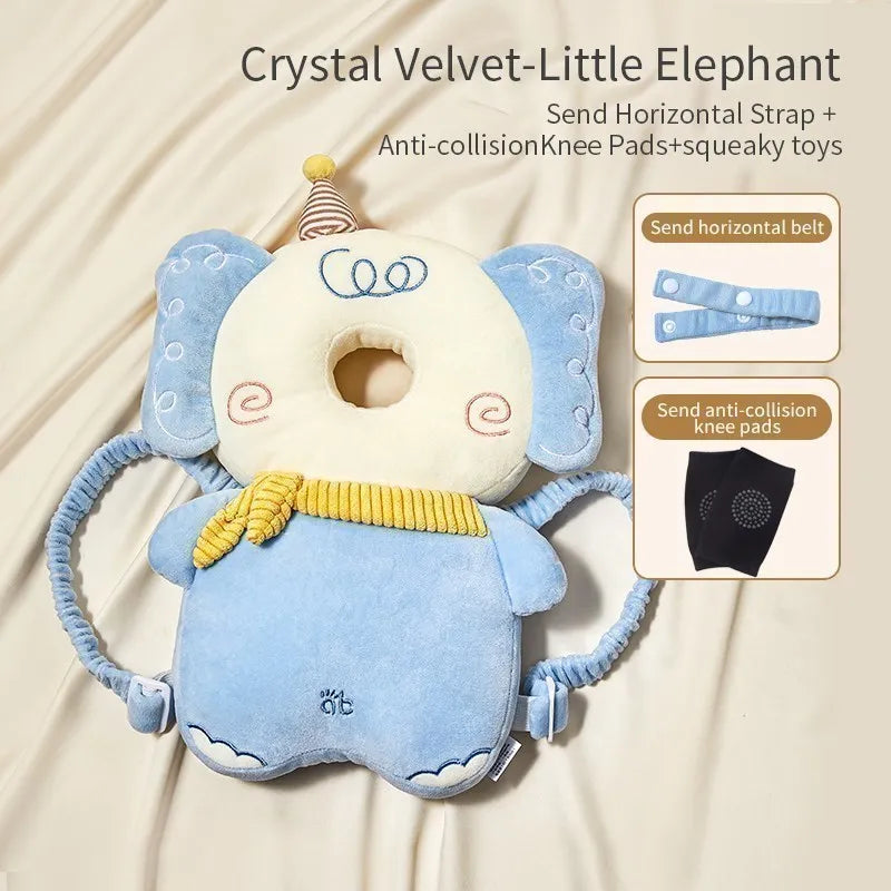 AIBEDILA Baby Head Back Protector Pillow Anti-Fall Safety Pad Headgear for Newborn Toddlers Learning to Walk Injury Prevention