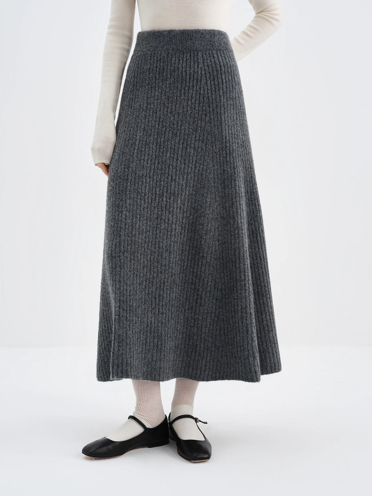 FSLE Fall 2025 Winter New Arrival Elegant Knitwear Twisted Knit Sweater and Skirt Two-Piece Outfit Sweater and Long Skirts Sets