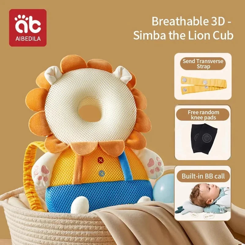 AIBEDILA Baby Head Back Protector Pillow Anti-Fall Safety Pad Headgear for Newborn Toddlers Learning to Walk Injury Prevention