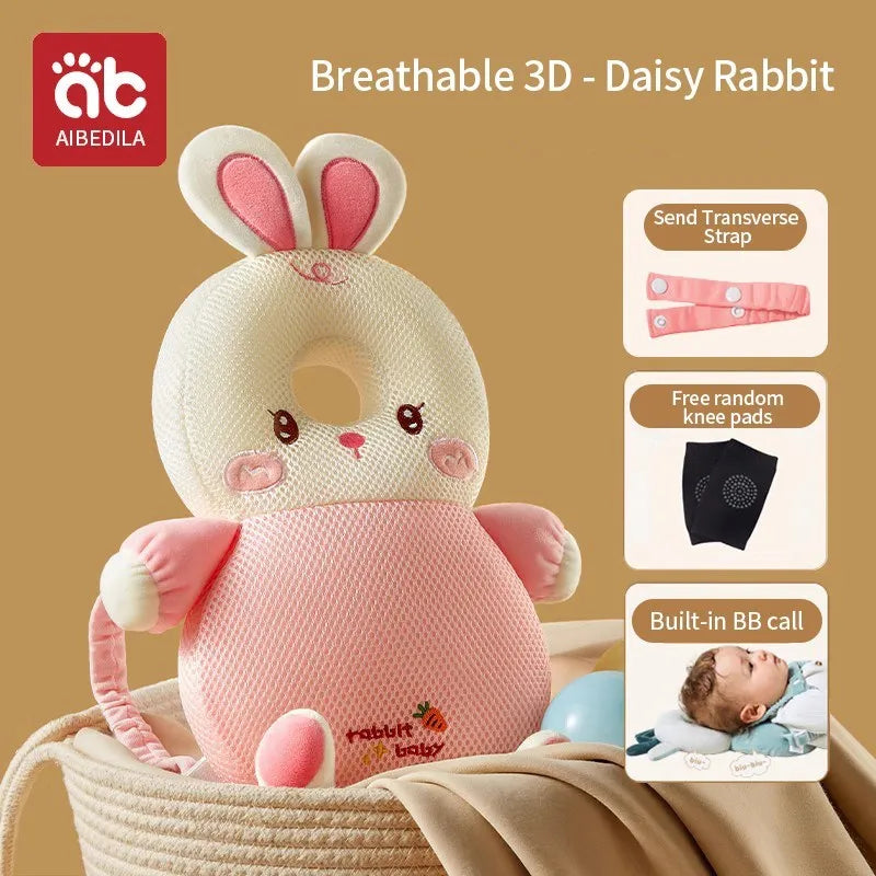 AIBEDILA Baby Head Back Protector Pillow Anti-Fall Safety Pad Headgear for Newborn Toddlers Learning to Walk Injury Prevention