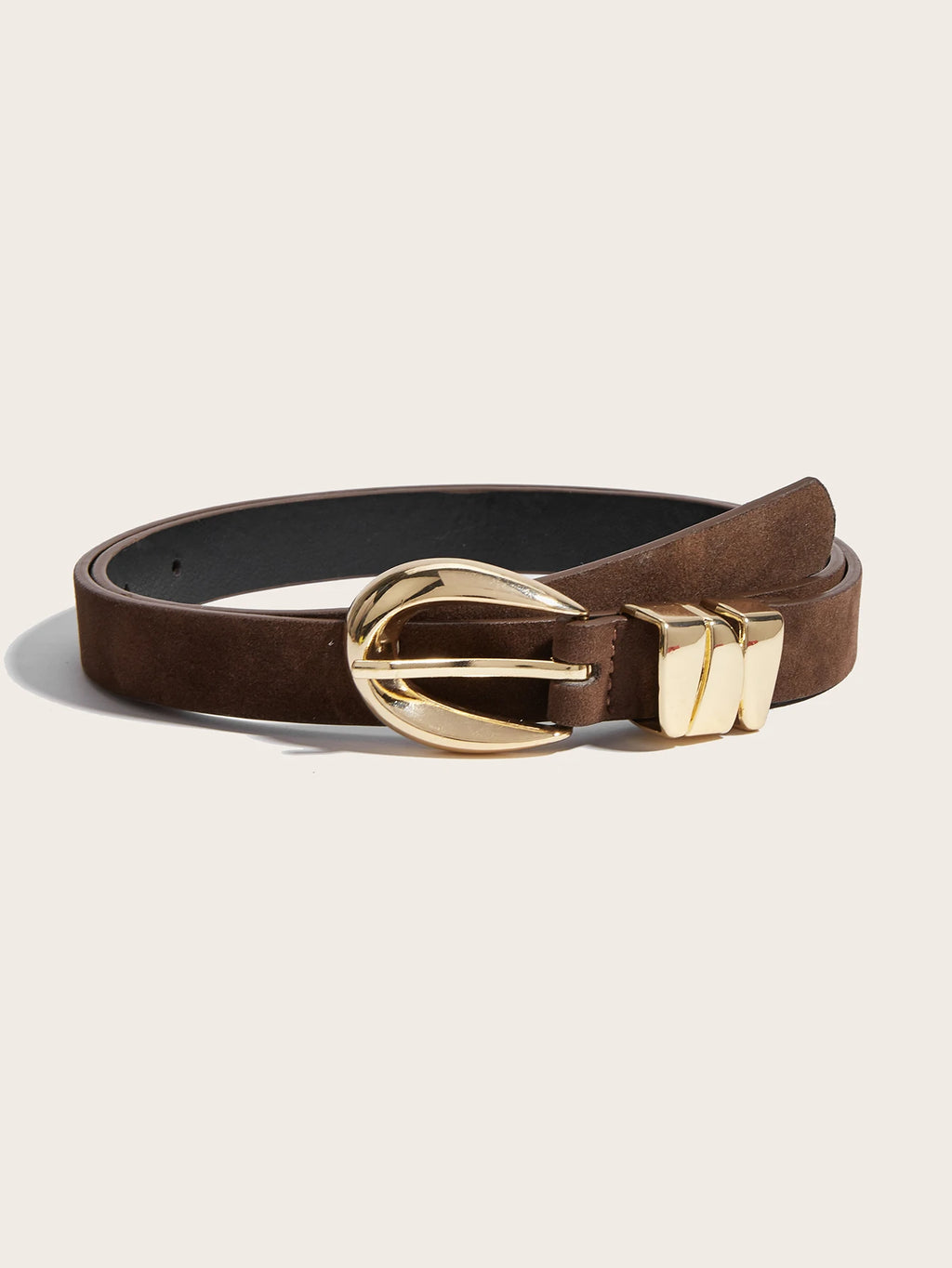 A Women's Belt, Boho Belt, Western Belt, Suede Belt, Brown Belt, Y2K Belts, Chunky Belt, Country Belt, Gold Pin Buckle Belt, to Pair with Pants, Dresses, Solid Color Casual and Elegant Women's Belt, Everyday Casual Belt, Coll