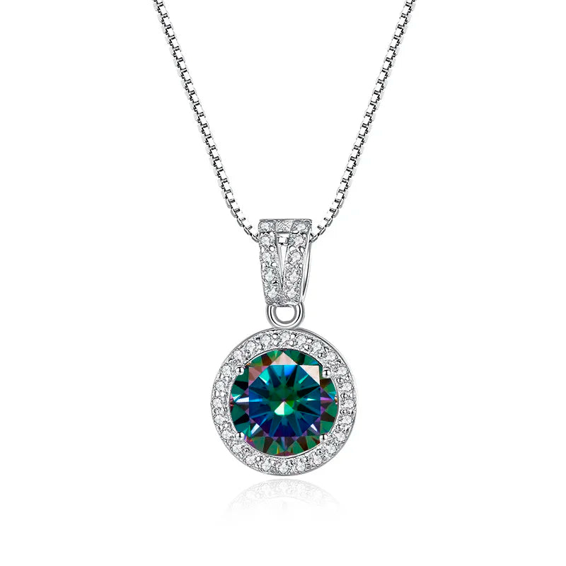 BIJOX STORY Moissanite Diamond Pendant Necklaces For Women 925 Sterling Silver Luxury Chain Trending Iced Bling Wedding Jewelry