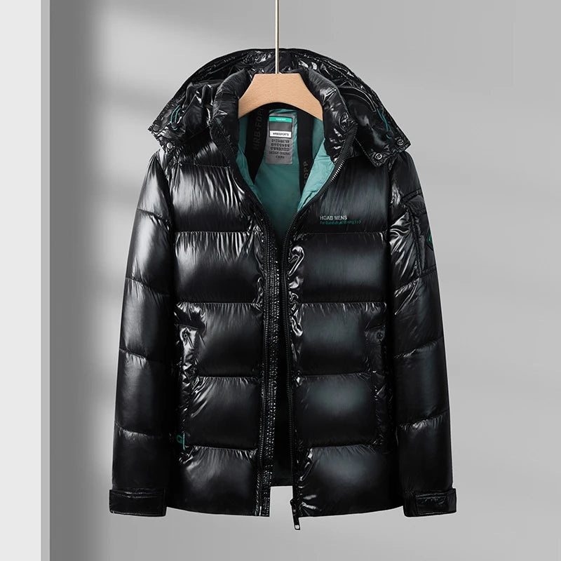 2026 New Arrival Winter Hooded Jacket Sill-like Cotton Jackets Men, Mens Fashion Thicken Warm Parkas Waterproof Winter Coat Male