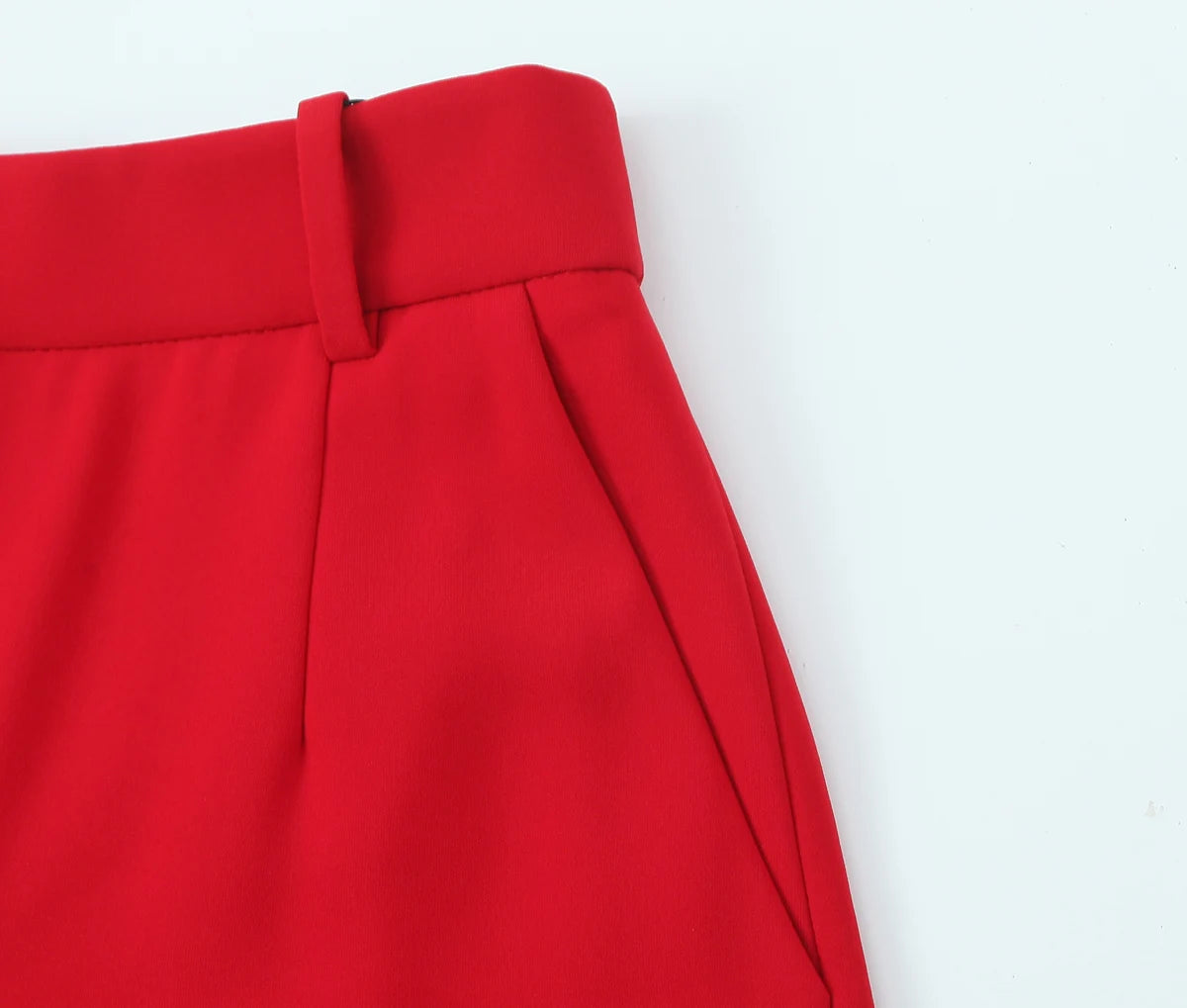 KONDALA Women Trendy Red Vest Set V-Neck Belted Vest Flare Pants New 2026 Spring Fall Elegant High Street Fashion Female Set