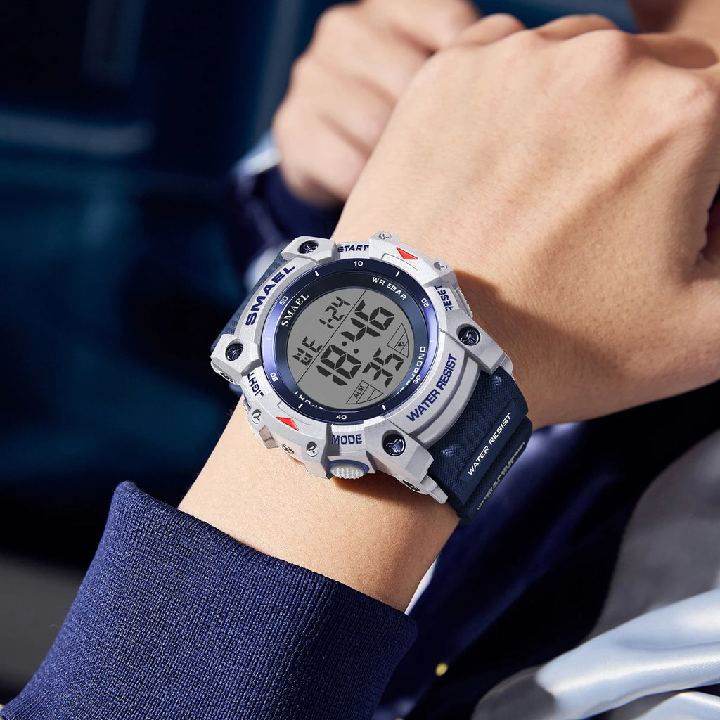 SMAEL Brand 8123 Waterproof Dropshipping Watch Alarm Clock Night Light Young Fashion Business Quartz Sport Wristwatches