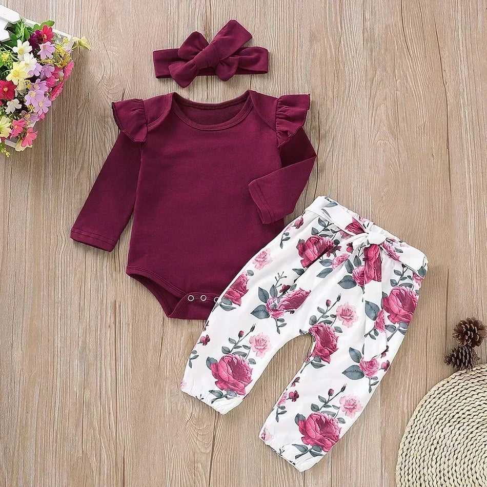 Baby Girl Clothes Set Newborn Clothes 0 3 Months Baby Cloths Girl Autumn Toddler  Fall Clothes Baby Girl Outfits