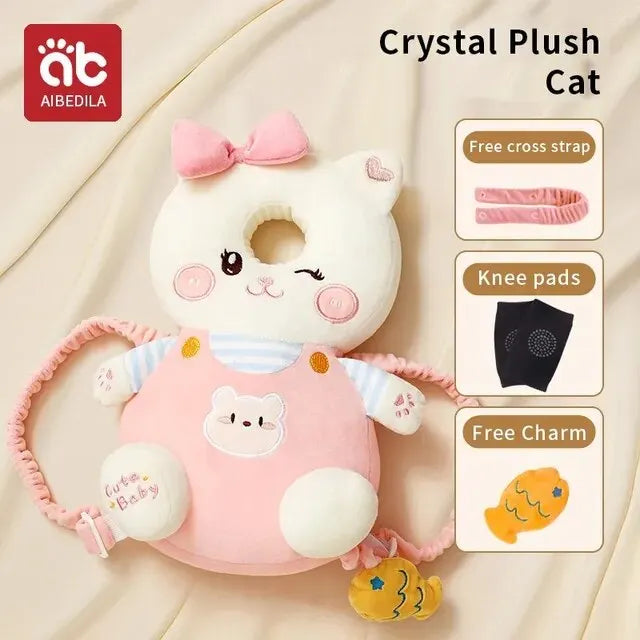 AIBEDILA Baby Head Back Protector Pillow Anti-Fall Safety Pad Headgear for Newborn Toddlers Learning to Walk Injury Prevention