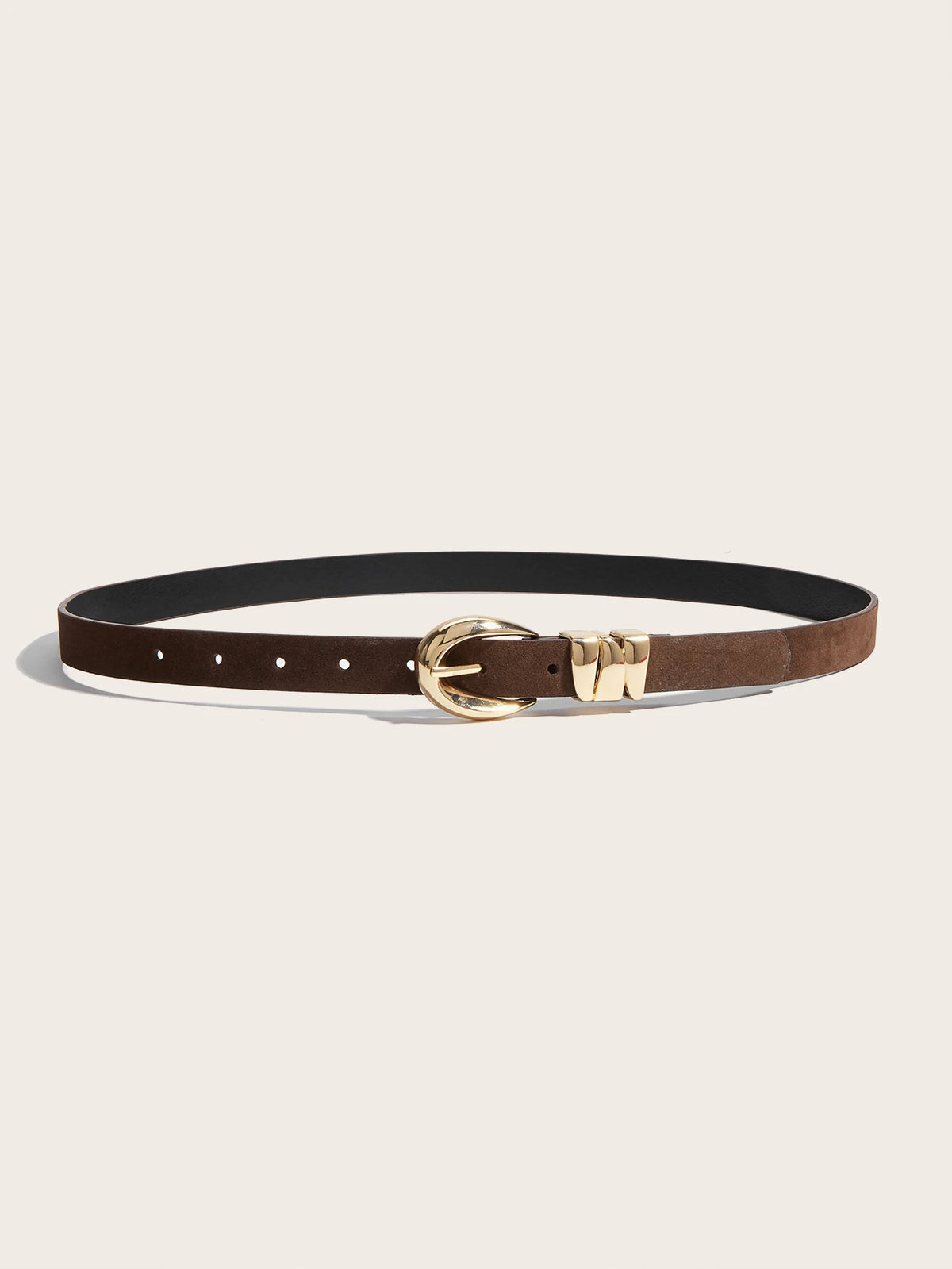 A Women's Belt, Boho Belt, Western Belt, Suede Belt, Brown Belt, Y2K Belts, Chunky Belt, Country Belt, Gold Pin Buckle Belt, to Pair with Pants, Dresses, Solid Color Casual and Elegant Women's Belt, Everyday Casual Belt, Coll