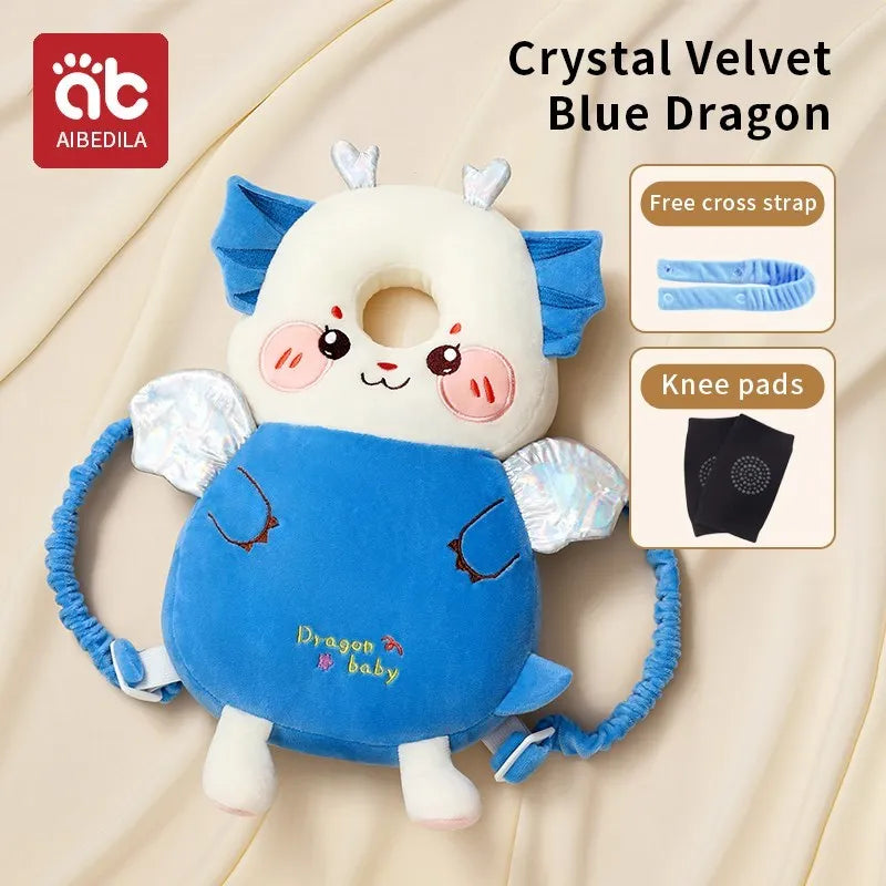 AIBEDILA Baby Head Back Protector Pillow Anti-Fall Safety Pad Headgear for Newborn Toddlers Learning to Walk Injury Prevention