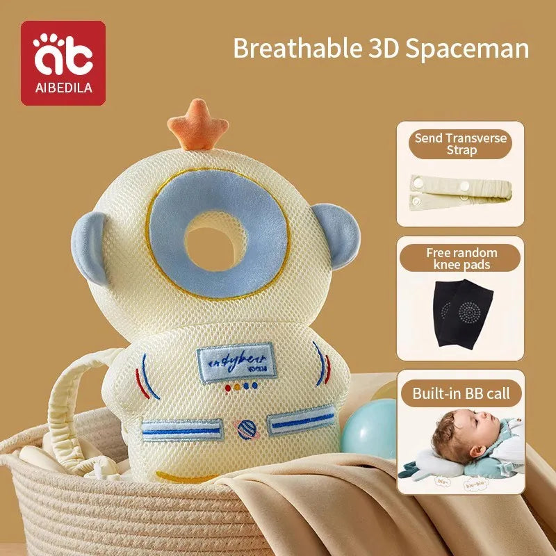 AIBEDILA Baby Head Back Protector Pillow Anti-Fall Safety Pad Headgear for Newborn Toddlers Learning to Walk Injury Prevention