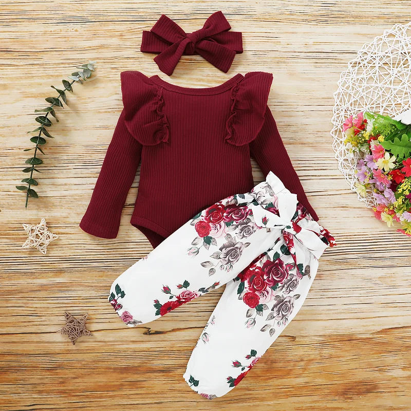 Baby Girl Clothes Set Newborn Clothes 0 3 Months Baby Cloths Girl Autumn Toddler  Fall Clothes Baby Girl Outfits