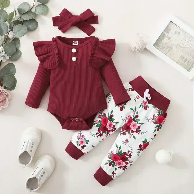 Baby Girl Clothes Set Newborn Clothes 0 3 Months Baby Cloths Girl Autumn Toddler  Fall Clothes Baby Girl Outfits