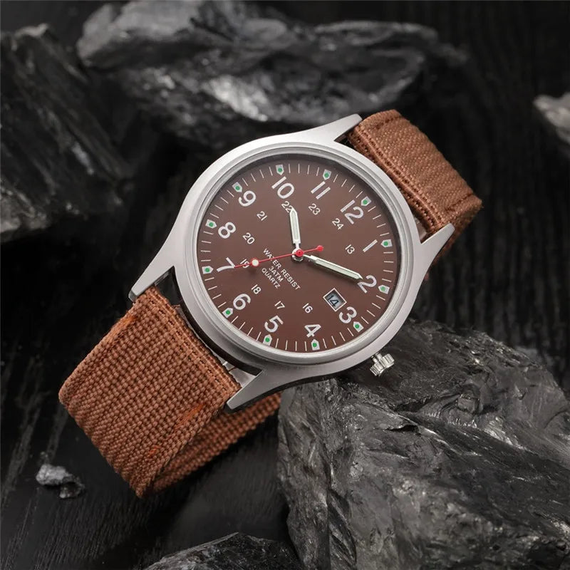 Montre Homme Students Original Brand Watches Men Simple Stainless Steel Band Calendar Quartz Vintage Watch Black Reloj Hombre