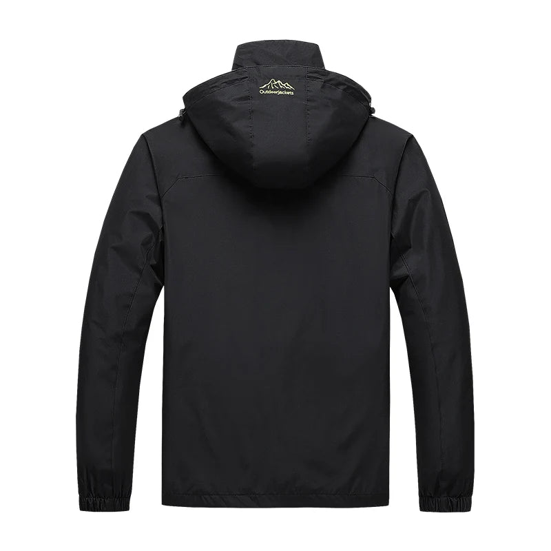 Men's Waterproof Hiking Jacket Autumn Men Large Size Windproof Windbreaker Outdoor Camping Hunting Running Fishing Sports Coats